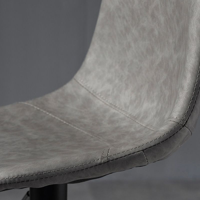 Industrial Style Bar-stool Leather Seat with Low Back for Kitchen Bar Clearhalo 'Bar Furniture' 'Bar Stools' 'bar_stools' 'furn' 'furn_bar_stools' 'furniture_bar_stools' 'Kitchen & Dining Furniture' 'kitchen&dining_furn' 'kitchen' 'kitchen_furn' Furniture' 1200x1200_1dd8af28-4304-4328-ab36-8b764fa59b71