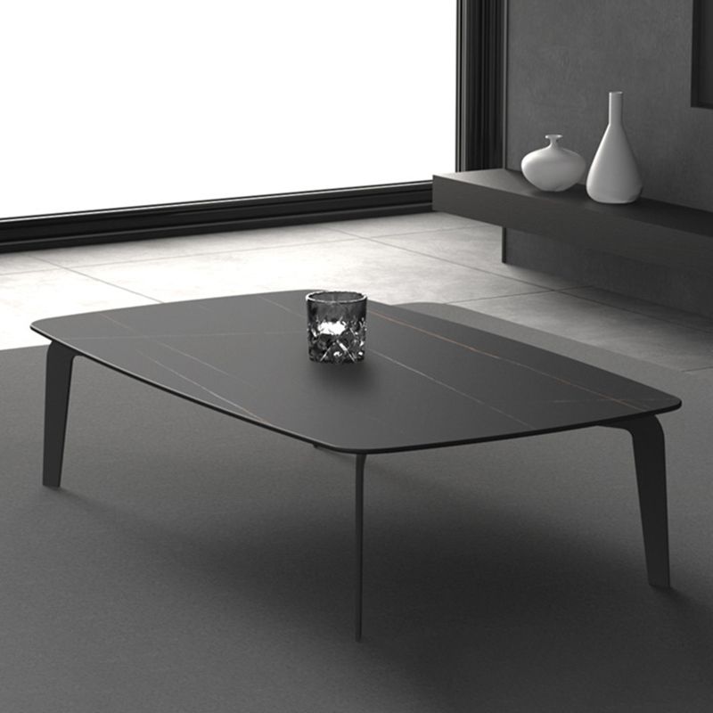 Rectangular Slate 4 Legs Coffee Table 16.5" High Stone 1 Single Cocktail Table Clearhalo 'Coffee & Accent Tables' 'Coffee Tables' 'coffee_tables' 'furn' 'furn_coffee_tables' 'Furniture' 'Living Room Furniture' 1200x1200_1dd8f989-e1c8-4e69-b7a9-49564d1f5085