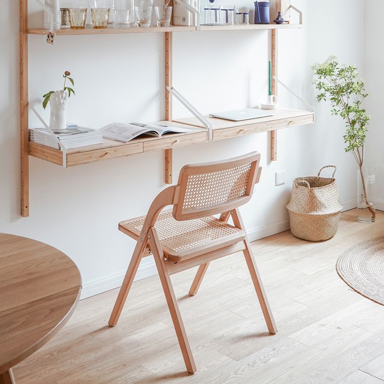 Rubberwood Contemporary Style Chair Open Back Dining Kitchen Single Chair Clearhalo ' kitchen&dining_furn' 'Dining Chairs' 'Dining Tables & Seating' 'dining_chair' 'furn' 'furn_dining_chair' 'Furniture' 'furniture_dining_chair' 'Kitchen & Dining Furniture' 'kitchen' 1200x1200_1dd9466c-ad33-4d3d-85cd-264583d0ba6e