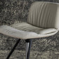 Industrial Armless Counter Stool Leather Adjustable Height Bar Stool for Indoor
