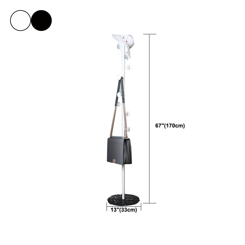 Modern Entryway Metal Free Standing No Distressed 8 Hooks Coat Rack Clearhalo 'Entry & Mudroom Furniture' 'furn' 'furn_hall_tree_coat_racks' 'Furniture' 'Hall Trees & Coat Racks' 'hall_tree_coat_racks' 1200x1200_1ddac394-0ca5-46e0-a7b2-8ae2d03284fe