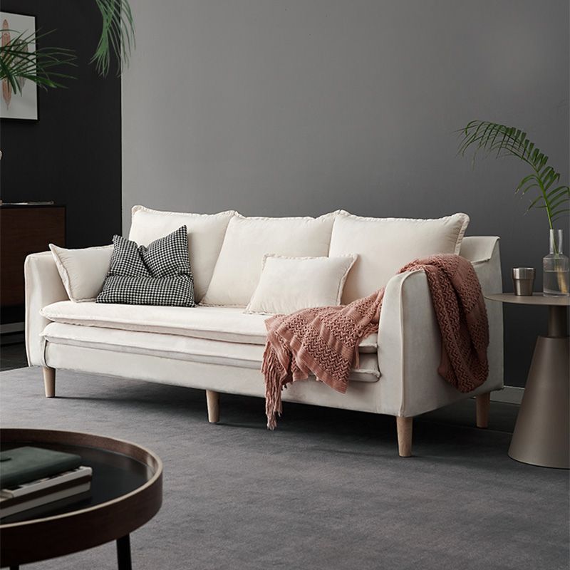 Tuxedo Bran Mélange de coton contemporain / Faux Couber / Velvet Sofa Couch