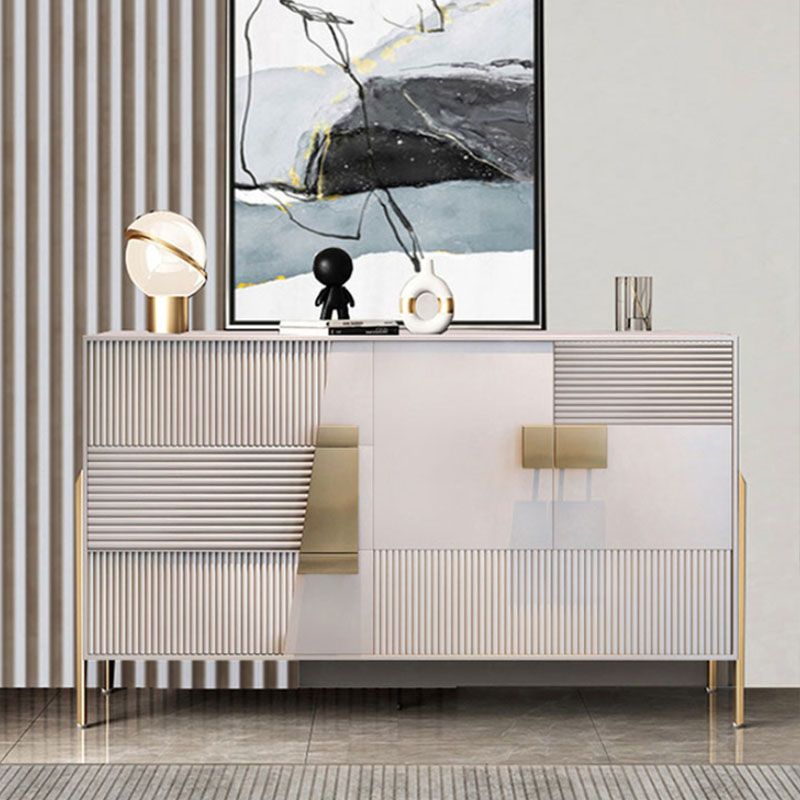 Tavolo glam tavolo ingegnerizzato in legno a buffet con cassetti per sala da pranzo