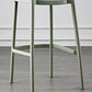 Casa escandinava Heces de espalda baja Matte Barstool de plástico