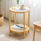 Tropical Coffee Table Glass 4 Legs Storage Round Coffee Cocktail Table Clearhalo 'Coffee & Accent Tables' 'Coffee Tables' 'coffee_tables' 'furn' 'furn_coffee_tables' 'Furniture' 'Living Room Furniture' 1200x1200_1ddcacb7-c88d-448b-9f95-56eb30d5fb85