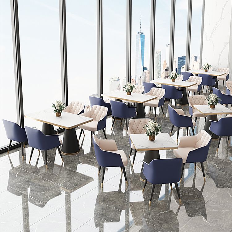 Sintered Stone Top Dining Table Traditional Luxury Dining Table with Metal Frame Clearhalo ' dining_table' 'Dining Tables & Seating' 'Dining Tables' 'furn' 'furn_dining_table' 'Furniture' 'furniture_dining_table' 'Kitchen & Dining Furniture' 'kitchen&dining_furn' 'kitchen' 'kitchen_dining_table' 1200x1200_1dddcd7b-b97d-4fde-8197-40b6a82d2c22