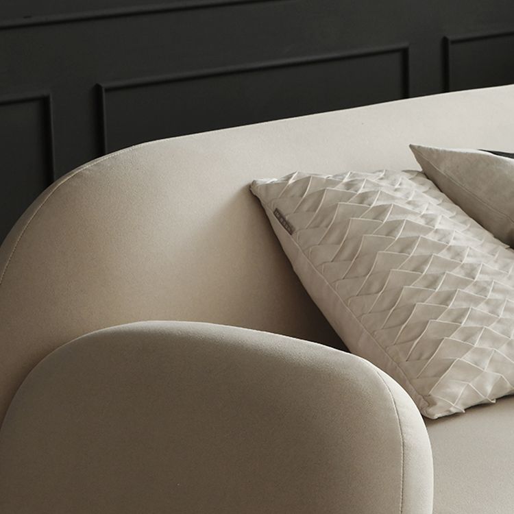 Divano braccio ad incasso contemporaneo stretto per soggiorno a beige