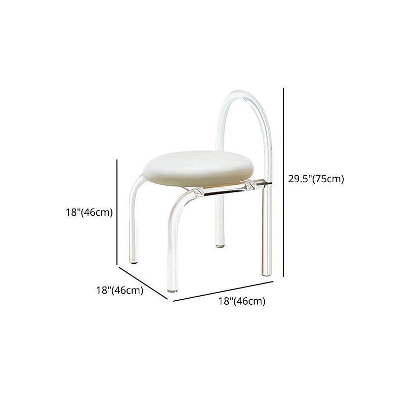 Modern 1/7 Pieces Dining Set Rectangle Acrylic Dining Table for Kitchen Clearhalo 'Dining Room Sets' 'Dining Tables & Seating' 'dining_room_set' 'furn' 'furn_dining_room_set' 'Furniture' 'furniture_dining_room_set' 'Kitchen & Dining Furniture' 1200x1200_1dde9f6e-ea5e-4411-8c6d-e1e611768e45