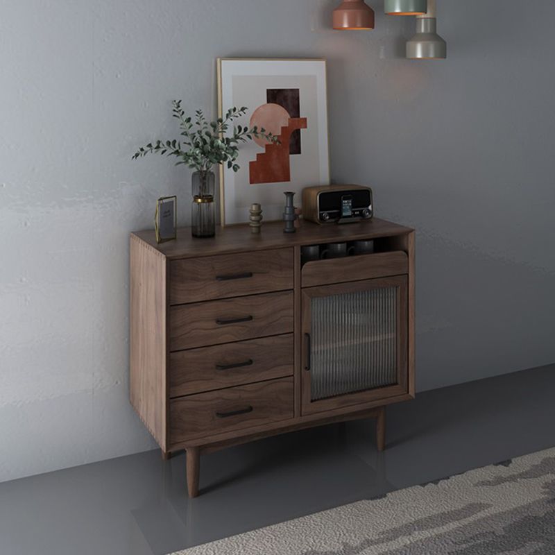 Wooden Sideboard Contemporary Home Side Board with Drawers and Cabinets Clearhalo 'buffet_sideboard' 'Buffets & Sideboards' 'furn' 'furn_buffet_sideboard' 'Furniture' 'Kitchen & Dining Furniture' 1200x1200_1dded031-78d0-4c9e-9c45-526e2a99e705