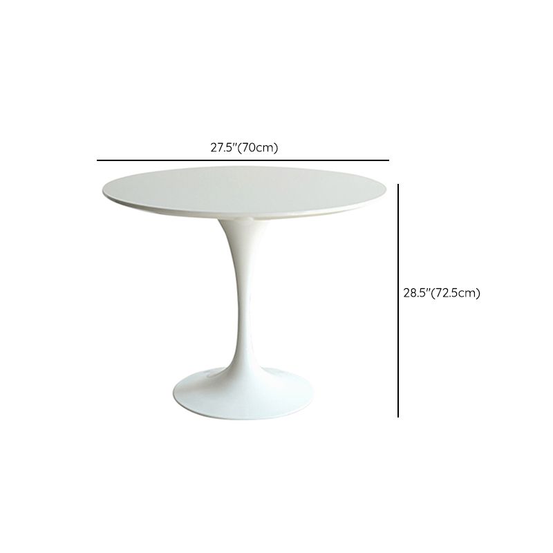 White Modern Round Stone Tabletop Dining Table with Tulip Base Clearhalo 'Dining Tables & Seating' 'Dining Tables' 'dining_table' 'furn' 'furn_dining_table' 'Furniture' 'Kitchen & Dining Furniture' 1200x1200_1de4143b-1070-436e-83ac-6d82e14330af