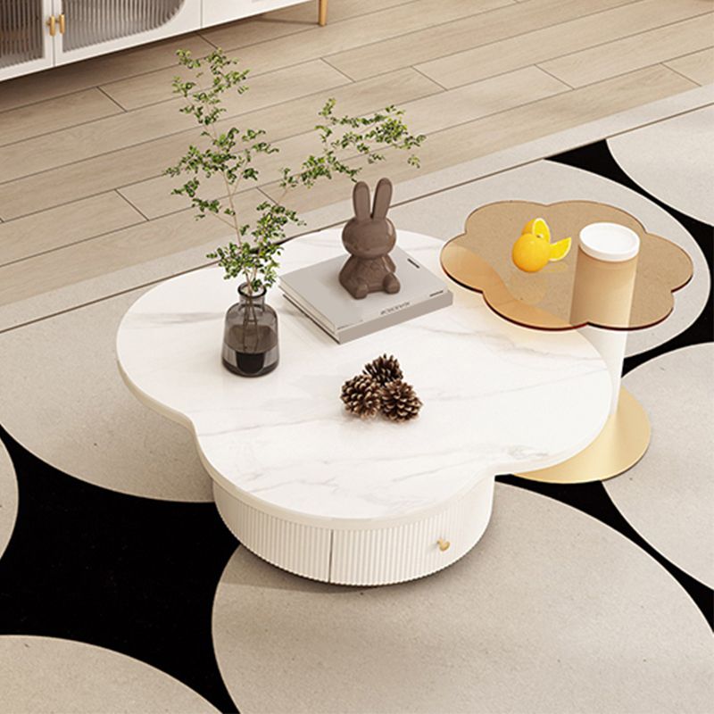 Contemporary Coffee Table Pedestal Slate Coffee Cocktail Table Clearhalo 'Coffee & Accent Tables' 'Coffee Tables' 'coffee_tables' 'furn' 'furn_coffee_tables' 'Furniture' 'Living Room Furniture' 1200x1200_1de4609d-beef-4543-a7e7-085cff1753b3