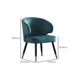 Zeitgenössischer Green Conference Chair Ergonomic Chair für Amt