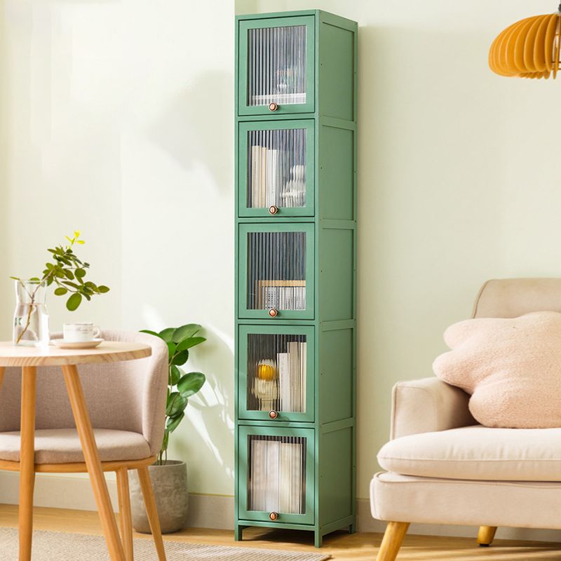 Bamboo Standard Bookcase Scandinavian Closed Back Bookshelf with Cabinets Clearhalo 'Bookcases' 'furn' 'furn_bookcases' 'Furniture' 'Office Furniture' 1200x1200_1de6125d-8b8c-4511-b851-ed2c4091feba