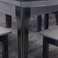 Moderne eettafel met 4 poten, uitschuifbare eettafel voor de keuken
