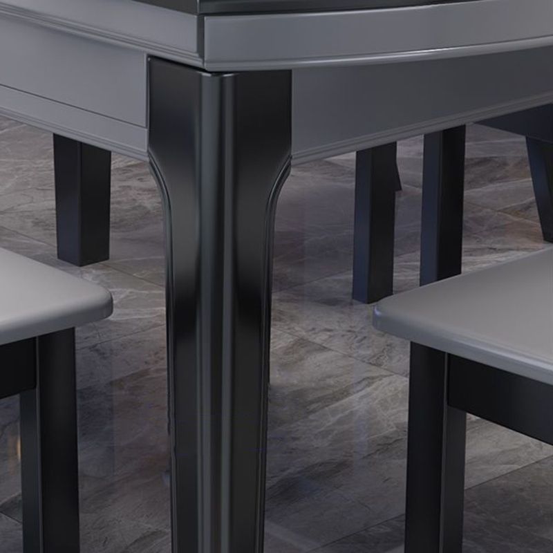 Moderne eettafel met 4 poten, uitschuifbare eettafel voor de keuken