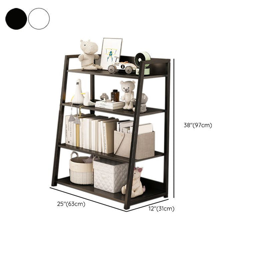 Libreria contemporanea di libreria in legno ingegnerizzato con scaffali