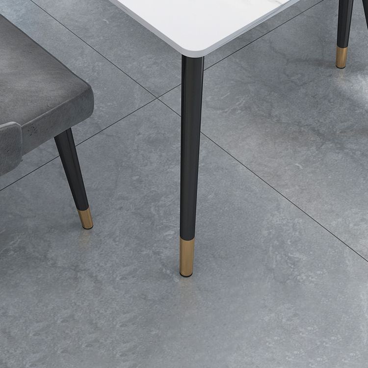 4-foot Stone Table Glam Rectangle Matte Finish Dining Table for Restaurant Clearhalo ' dining_table' 'Dining Tables & Seating' 'Dining Tables' 'Furniture' 'furniture_dining_table' 'Kitchen & Dining Furniture' 'kitchen&dining_furn' 'kitchen' 'kitchen_dining_table' 1200x1200_1de8be00-2899-4ebb-a21f-897e1ca3a048