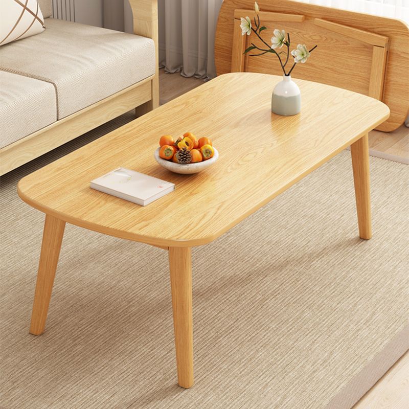 Tavolino in legno pieghevole a 4 gambe ellittiche tavolo da cocktail