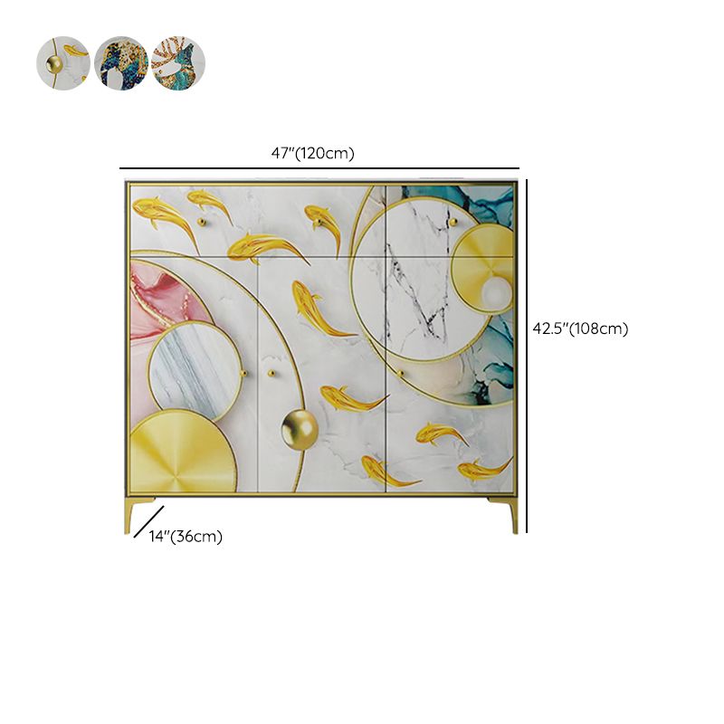 Glam Sideboard Cabinet Stone Sideboard with Drawers for Living Room Clearhalo 'buffet_sideboard' 'Buffets & Sideboards' 'furn' 'furn_buffet_sideboard' 'Furniture' 'Kitchen & Dining Furniture' 1200x1200_1dec7ee0-bf2a-4f2d-9741-71904b83dc78