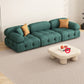 35" Wide Contemporary Sofa Forest Green Stain Resistant Seating