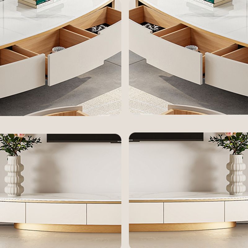 Modern TV Console Stone Media Console TV Stand with 3 Drawers Clearhalo 'furn' 'furn_tv_stands_entertainment_centers' 'Furniture' 'Living Room Furniture' 'TV Stands & Entertainment Centers' 'TV Stands & Media Storage Furniture' 'tv_stands_entertainment_centers' 1200x1200_1deea3e2-36bc-439d-a6d8-7ee526a60f7a