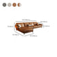 Contemporary Cushions Flared Arm Faux Leather Stationary Seating