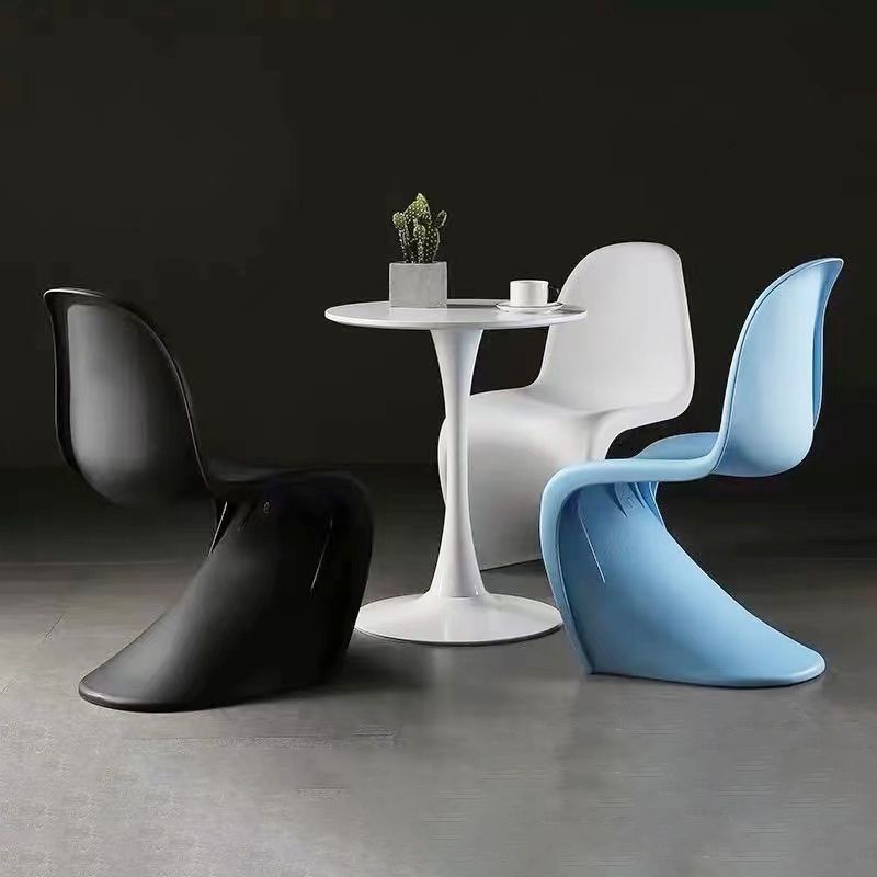 Scandinavian Style Plastic Dining Armless Chair Solid Back Chair for Home Clearhalo ' kitchen&dining_furn' 'Dining Chairs' 'Dining Tables & Seating' 'dining_chair' 'Furniture' 'furniture_dining_chair' 'Kitchen & Dining Furniture' 'kitchen' 1200x1200_1df11d93-ecda-45f8-9c42-20f726d9c917