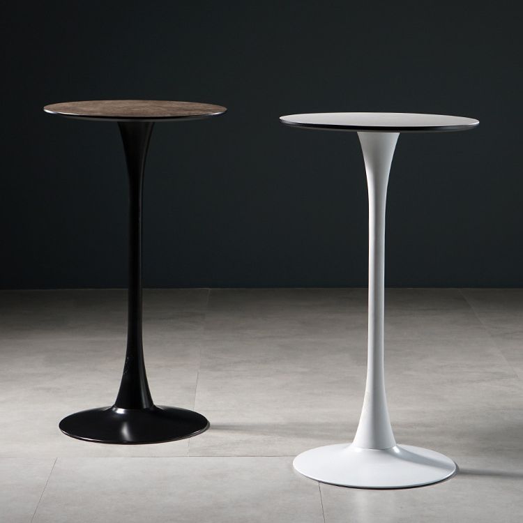 Round Bar Dining Table Contemporary Bar Dining Table with Pedestal Base Clearhalo 'Bar Furniture' 'Bar Tables' 'bar_tables' 'furn' 'furn_bar_tables' 'Furniture' 'furniture_bar_tables' 'Kitchen & Dining Furniture' 1200x1200_1df1a164-090e-4a98-a48f-7dc570fbe66c