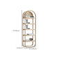 Estantería vertical moderna estantería de estantería natural cerrada para dormitorio