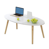 4 Legs Base Design Wood Color Solid Wood White/wood-based Panel Top Coffee Table Clearhalo 'Coffee & Accent Tables' 'Coffee Tables' 'coffee_tables' 'furn' 'furn_coffee_tables' 'Furniture' 'furniture_coffee_tables' 'Living Room Furniture' 1200x1200_1df39acc-39c6-445a-b72f-05f0a4124ee1