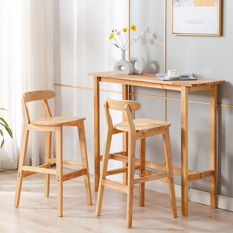Solid Wood Modern Bar Stool Square Low Back Indoor Stool with Wood Legs Clearhalo 'Bar Furniture' 'Bar Stools' 'bar_stools' 'furn' 'furn_bar_stools' 'furniture_bar_stools' 'Kitchen & Dining Furniture' 'kitchen&dining_furn' 'kitchen' 'kitchen_furn' Furniture' 1200x1200_1df4dd92-fb31-4411-a52b-25b4dbcf9796