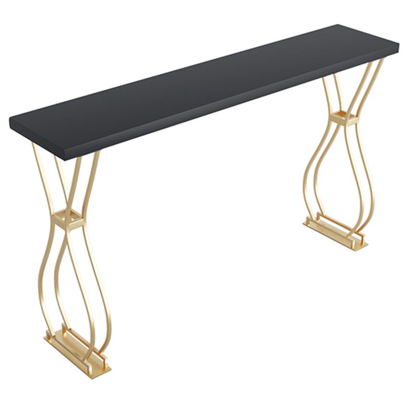 Tavolo da bar del patio a doppio piedistallo contemporaneo tavolo da barra in legno massiccio