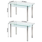 Modern Style Glass Kitchen Dining Table Clear Rectangle Table with 4 Legs for Home Use Clearhalo ' dining_table' 'Dining Tables & Seating' 'Dining Tables' 'furn' 'furn_dining_table' 'Furniture' 'furniture_dining_table' 'Kitchen & Dining Furniture' 'kitchen&dining_furn' 'kitchen' 'kitchen_dining_table' 1200x1200_1df66626-e6e2-4e57-a5e6-ec01366e60e5