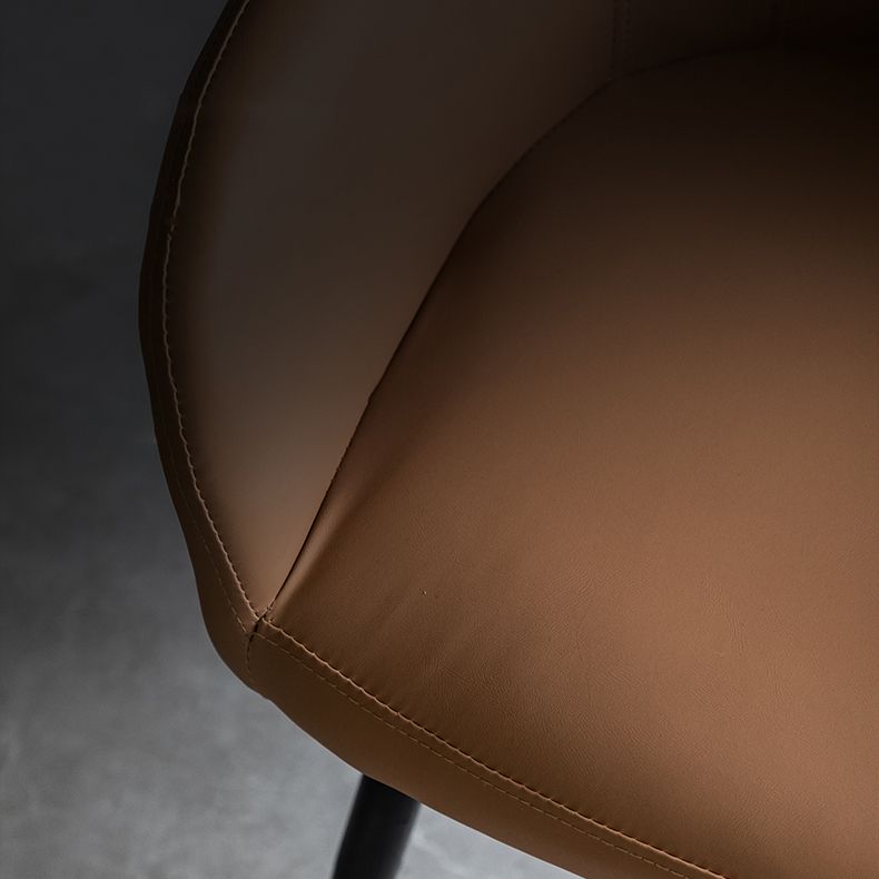 Contemporary Metal Dining Room Chairs Upholstered Armchair for Restaurant Use Clearhalo ' kitchen&dining_furn' 'Dining Chairs' 'Dining Tables & Seating' 'dining_chair' 'furn' 'furn_dining_chair' 'Furniture' 'furniture_dining_chair' 'Kitchen & Dining Furniture' 'kitchen' 1200x1200_1df7ab00-1e10-4165-81f8-2036dc1dbace