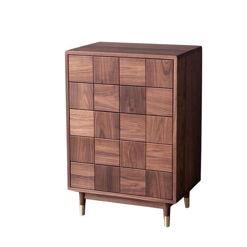 37.40" Tall Wood Accent Cabinet 5-Drawer Rectangular Accent Chest Clearhalo 'Cabinets & Chests' 'cabinets_chests' 'furn' 'furn_cabinets_chests' 'Furniture' 'Living Room Furniture' 1200x1200_1df8b7ea-27db-4cf6-b416-3094647a04bd