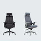 Sedia moderna con braccioli inclusi, sedia girevole, sedia da lavoro ergonomica con schienale alto