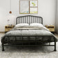 Modern Metal Headboard Bed Arched Open-Frame Bed with Metal Legs Clearhalo 'Bedroom Furniture' 'Beds' 'furn' 'furn_beds' 'Furniture' 1200x1200_1dfbca4d-857e-4f83-bbc0-d1d508024477