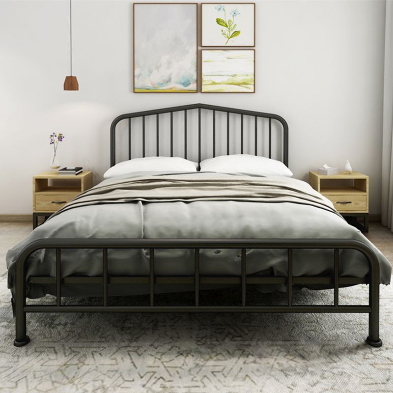 Modern Metal Headboard Bed Arched Open-Frame Bed with Metal Legs Clearhalo 'Bedroom Furniture' 'Beds' 'furn' 'furn_beds' 'Furniture' 1200x1200_1dfbca4d-857e-4f83-bbc0-d1d508024477
