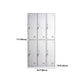 Hinged Modern Wardrobe Armoire Metal Wardrobe Cabinet for Home Clearhalo 'Armoires & Wardrobes' 'armoires_wardrobes' 'Bedroom Furniture' 'furn' 'furn_armoires_wardrobes' 'Furniture' 1200x1200_1dfbfa08-1441-440c-b375-8629a85c5061