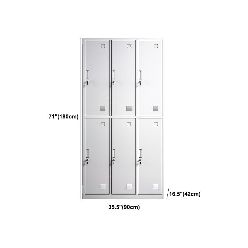 Hinged Modern Wardrobe Armoire Metal Wardrobe Cabinet for Home Clearhalo 'Armoires & Wardrobes' 'armoires_wardrobes' 'Bedroom Furniture' 'furn' 'furn_armoires_wardrobes' 'Furniture' 1200x1200_1dfbfa08-1441-440c-b375-8629a85c5061