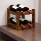 Modern Tabletop Wine Bottle Rack Solid Wood Wine Bottle Rack for Home