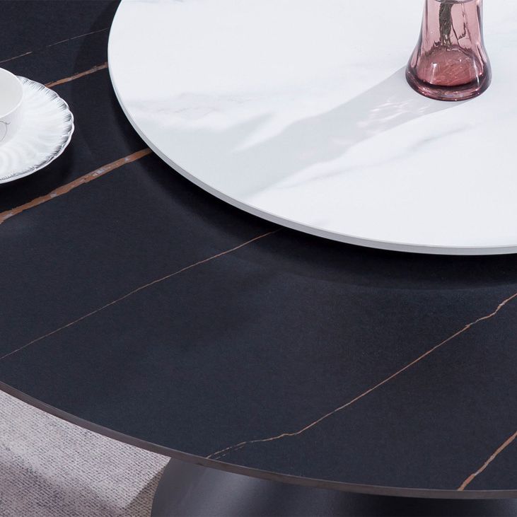 Traditional Luxury Dining Room Table Rectangle Sintered Stone Table with Pedestal Base Clearhalo ' dining_table' 'Dining Tables & Seating' 'Dining Tables' 'furn' 'furn_dining_table' 'Furniture' 'furniture_dining_table' 'Kitchen & Dining Furniture' 'kitchen&dining_furn' 'kitchen' 'kitchen_dining_table' 1200x1200_1dff05f9-59e4-46c2-a005-5faf52e9ec73