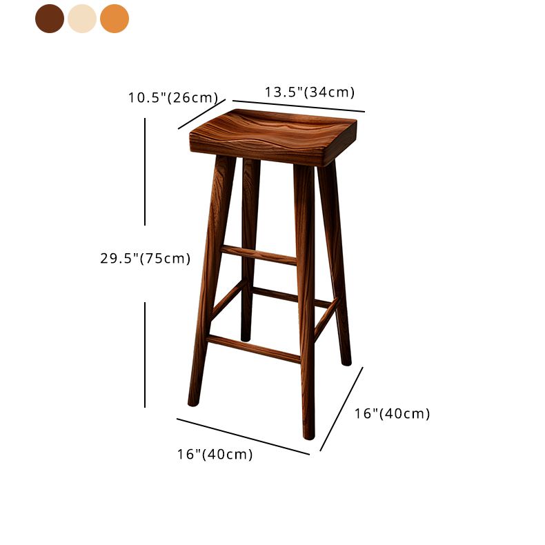 Contemporary Counter Bar Stool Backless Contoured Seat Wood Bar Stool with Footrest Clearhalo 'Bar Furniture' 'Bar Stools' 'bar_stools' 'furn' 'furn_bar_stools' 'furniture_bar_stools' 'Kitchen & Dining Furniture' 'kitchen&dining_furn' 'kitchen' 'kitchen_furn' Furniture' 1200x1200_1dffabfd-1a26-45d4-927b-d02a79c8d962
