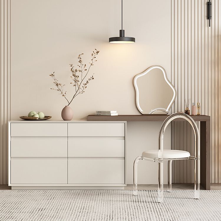 Traglita tradizionale vanità per il trucco da letto in legno Vanity con cassetto