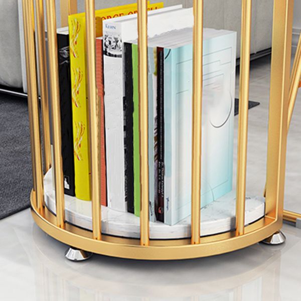 Rounded Corners Top Cocktail Bar Table Industrial Style 42-inch Height Gold Base Bar Table Clearhalo 'Bar Furniture' 'Bar Tables' 'bar_tables' 'furn' 'furn_bar_tables' 'Furniture' 'furniture_bar_tables' 'Kitchen & Dining Furniture' 'kitchen&dining_furn' 'kitchen' 1200x1200_1e04cb96-c468-466e-8f5f-539a32bfd79e