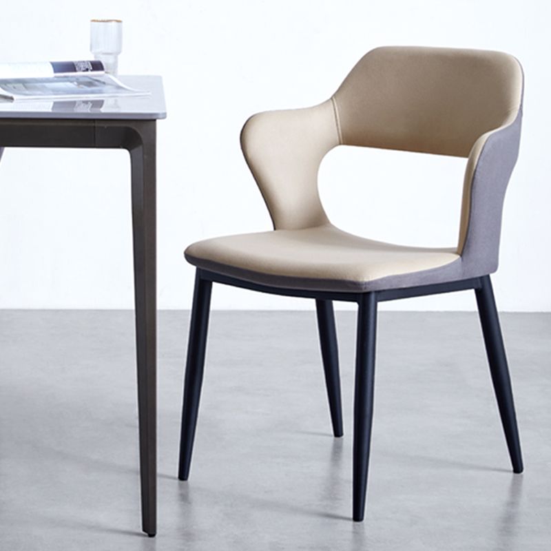 Minimalist Style Upholstered Side Chairs Open Back Arm Side Chairs for Home Clearhalo ' kitchen&dining_furn' 'Dining Chairs' 'Dining Tables & Seating' 'dining_chair' 'furn' 'furn_dining_chair' 'Furniture' 'furniture_dining_chair' 'Kitchen & Dining Furniture' 'kitchen' 1200x1200_1e06a612-5a96-4f0a-82a6-674ccee640b2