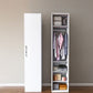 Modern Style Wardrobe Armoire Steel Home Wardrobe with Shelves