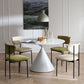 Contemporary Style Dining Table Stone Round Table with Pedestal Base Clearhalo 'Dining Tables & Seating' 'Dining Tables' 'dining_table' 'furn' 'furn_dining_table' 'Furniture' 'Kitchen & Dining Furniture' 1200x1200_1e08b26f-beb6-4b82-a29b-38fa15ca6689