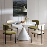 Contemporary Style Dining Table Stone Round Table with Pedestal Base Clearhalo 'Dining Tables & Seating' 'Dining Tables' 'dining_table' 'furn' 'furn_dining_table' 'Furniture' 'Kitchen & Dining Furniture' 1200x1200_1e08b26f-beb6-4b82-a29b-38fa15ca6689