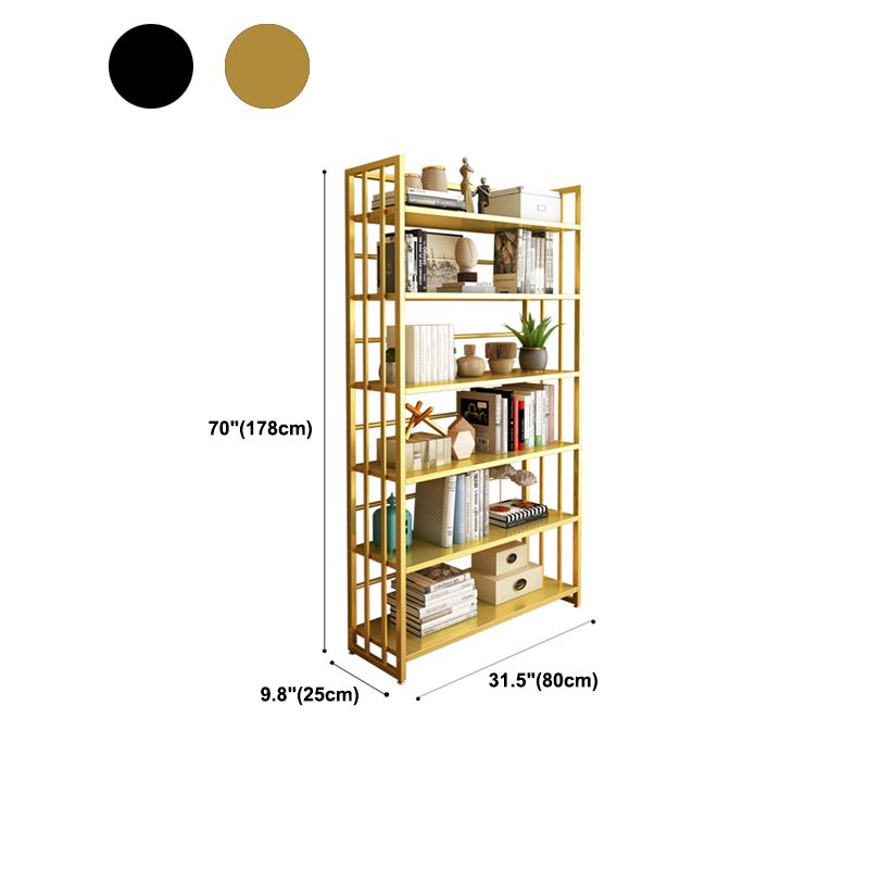 Libreria in metallo moderno libreria Etagere con retro aperto 70 "H x 19,7" W